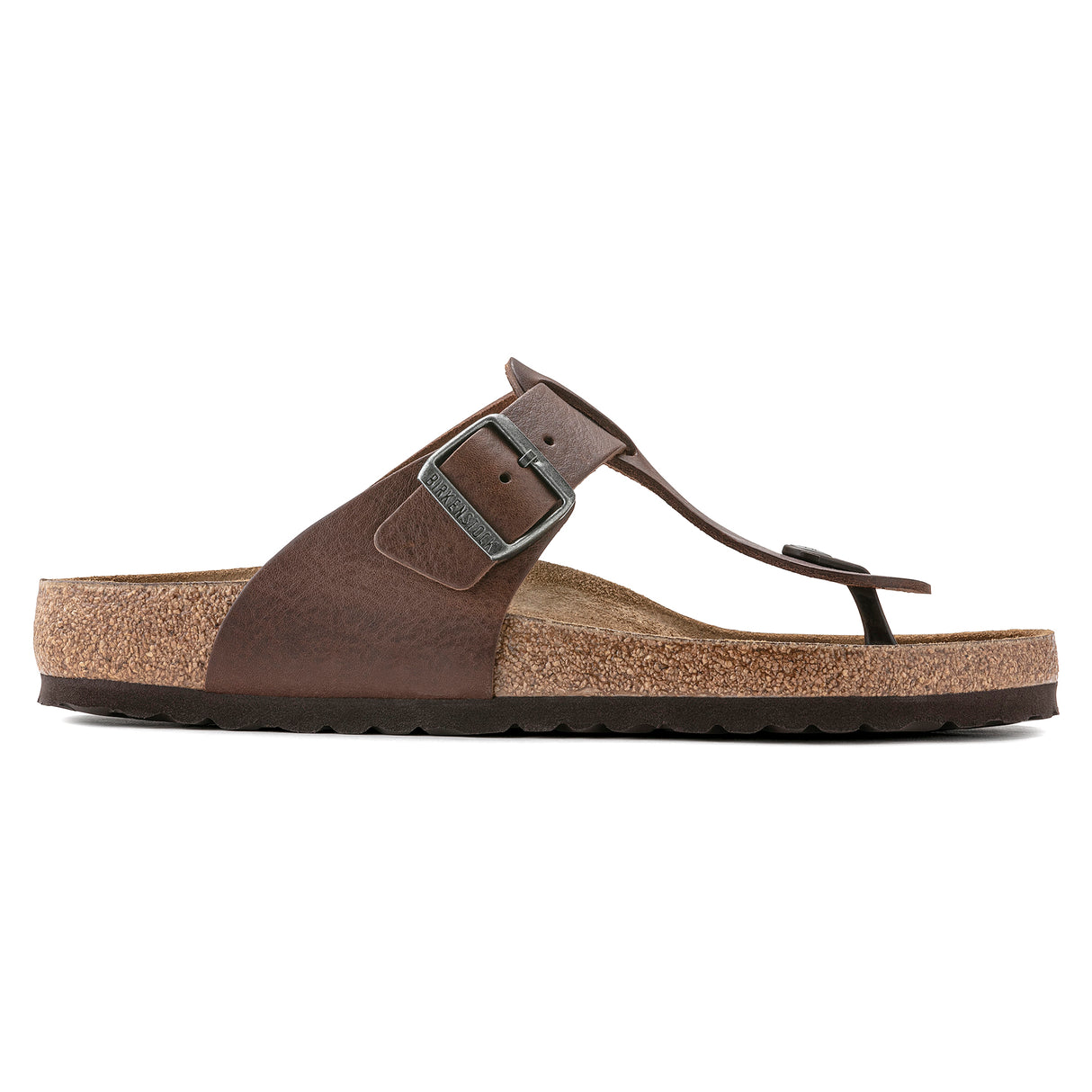 Birkenstock Safaga Vintage Wood Roast Natural Leather Regular
