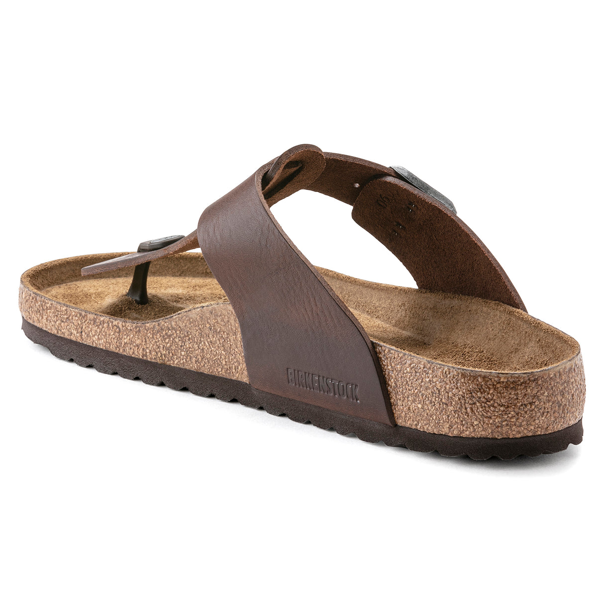 Birkenstock Safaga Vintage Wood Roast Natural Leather Regular