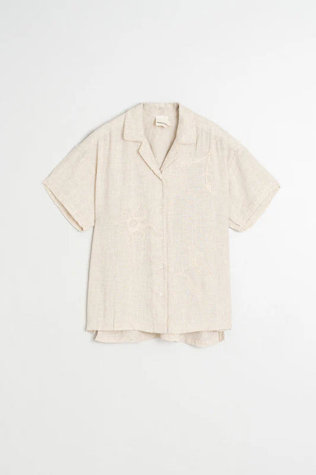Handmade Embroidery Shirt | Linen