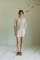 Elastic Short Pant | Linen