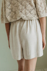 Elastic Short Pant | Linen