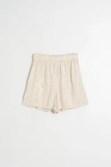 Elastic Short Pant | Linen