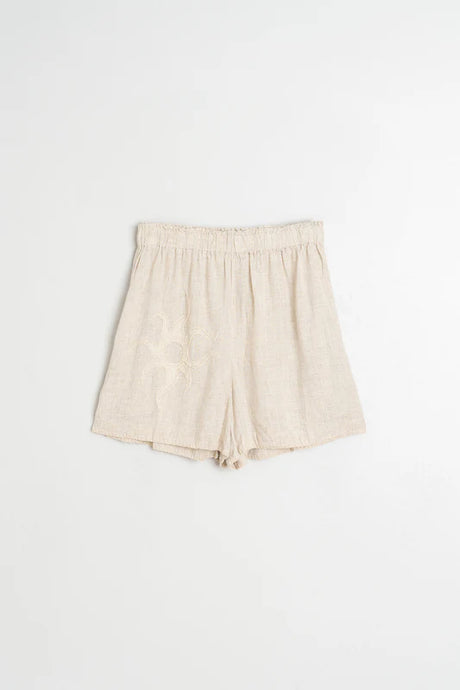 Elastic Short Pant | Linen