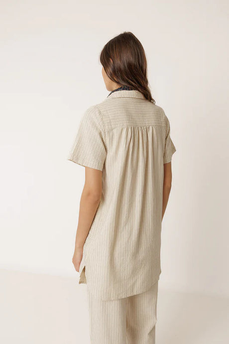 Polo-Collar Dress | Ecru