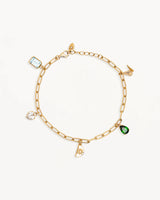 18k Gold Wanderlust Charm Bracelet